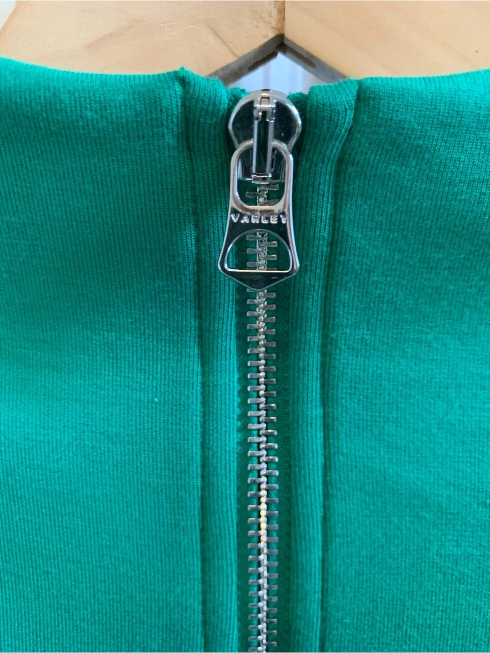 Varley Hawley Half-Zip Sweatshirt Double Soft Anthropologie sz Medium NEW green - Picture 7 of 16